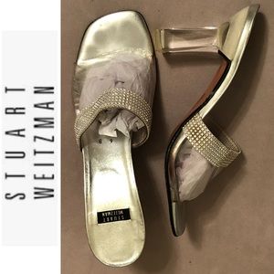 Stuart Weitzman Leather Sandal Heels